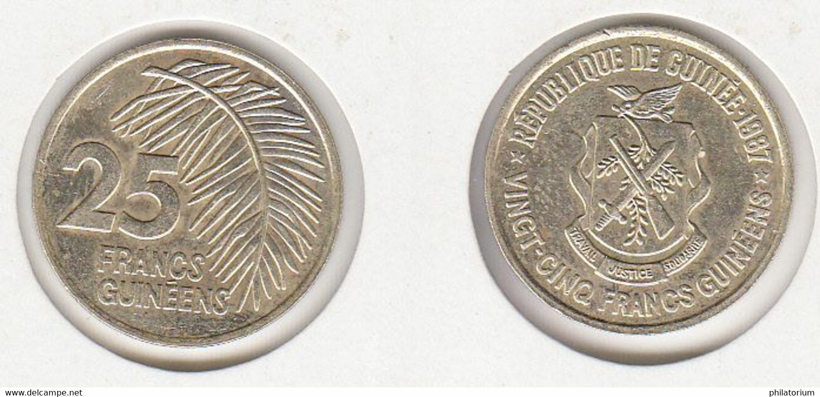 GUINEE  25 Francs 1987 25F - Guinée