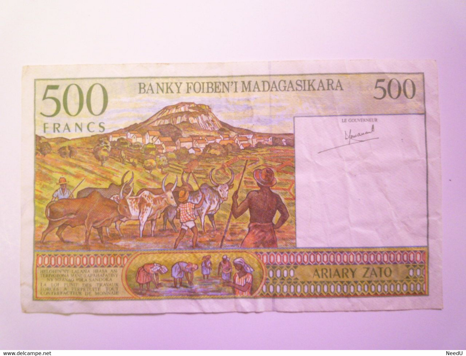 GP 2021 - 56  BILLET De 500 FRANCS   XXX - Madagaskar