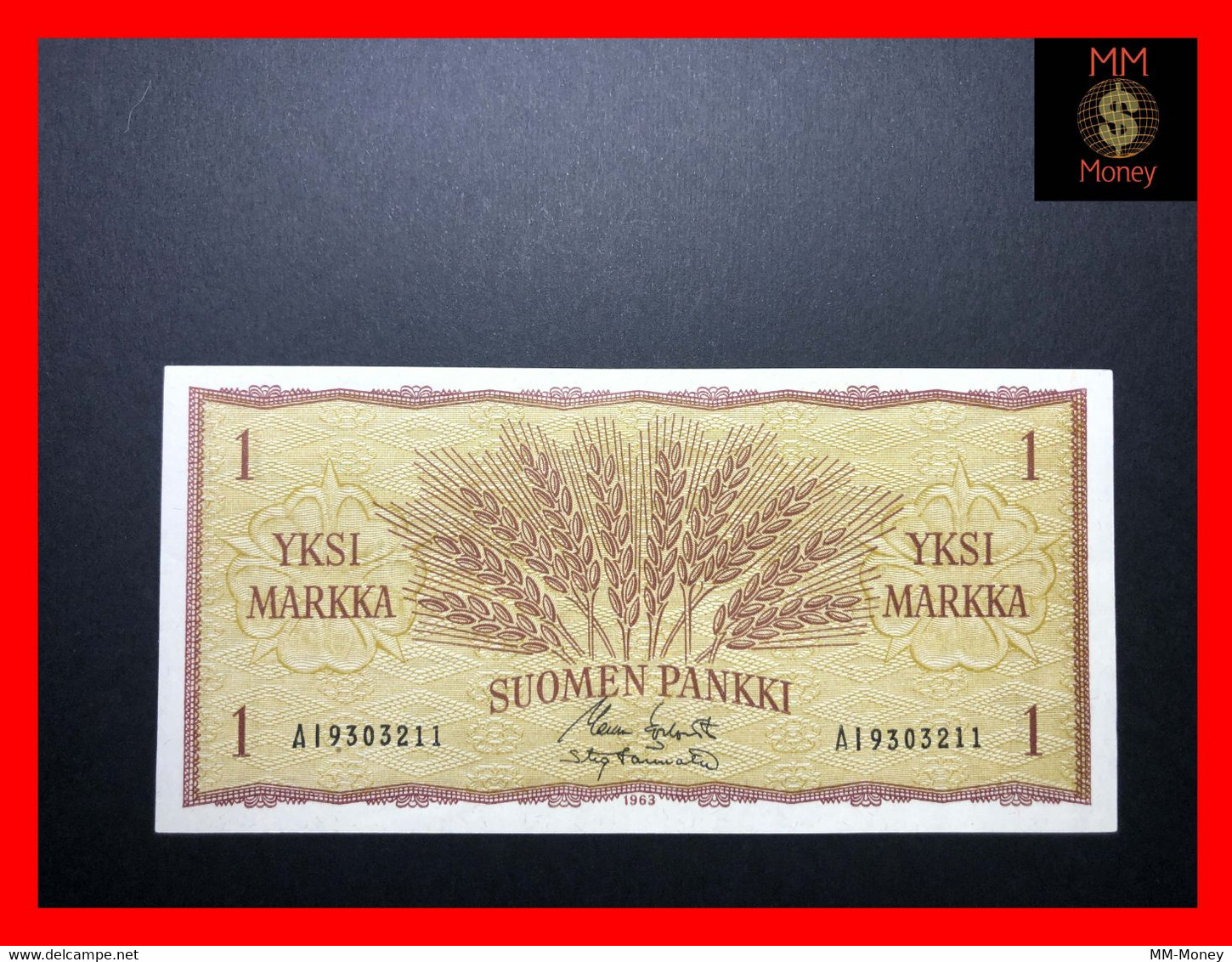 FINLAND 1 Markka  1963 P. 98  Sig.  Koivisto - Tornroth    XF - Finlande