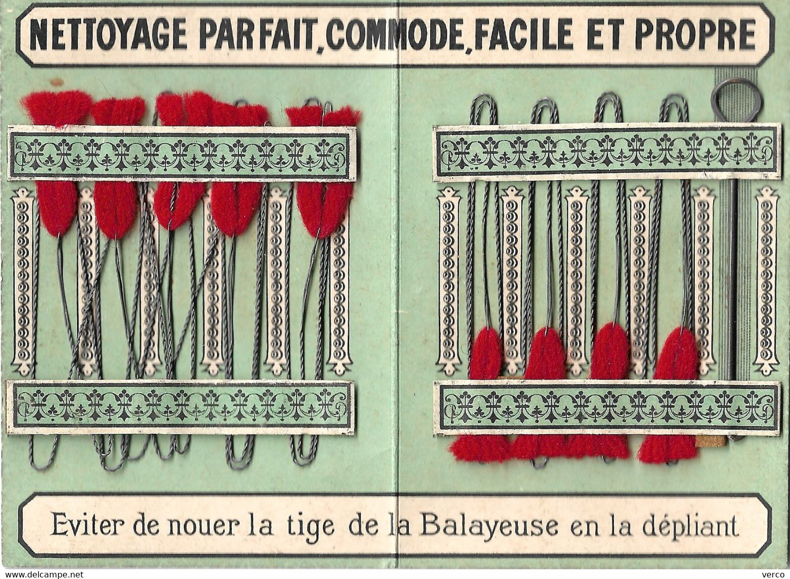 Objet Ancien De BALAYEUSE "MANON" - Pochette Verte Complète Avec Le Résumé à L'intérieur - Unclassified