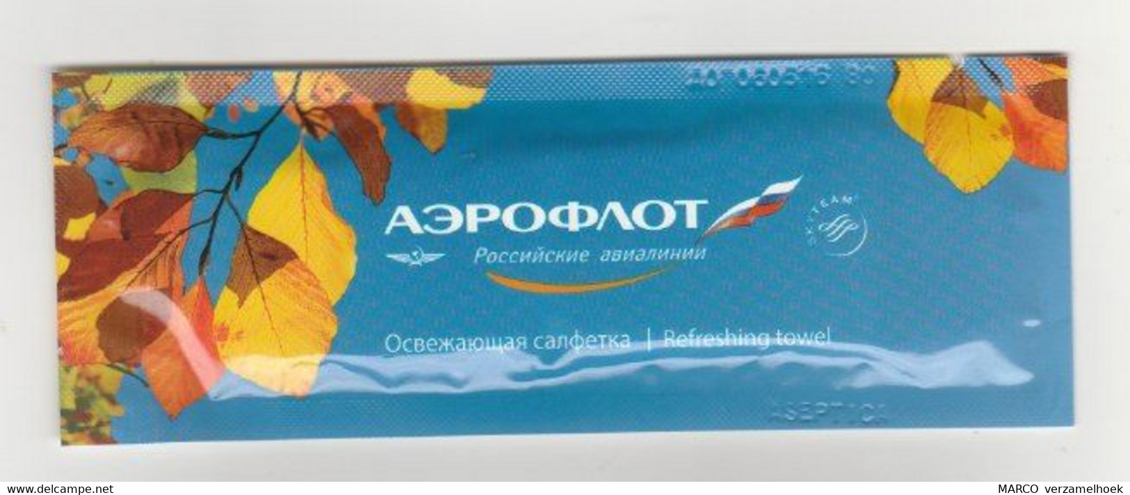 Aeroflot Russian Airlines Refreshing Towel Russia-rusland (RUS) - Giveaways
