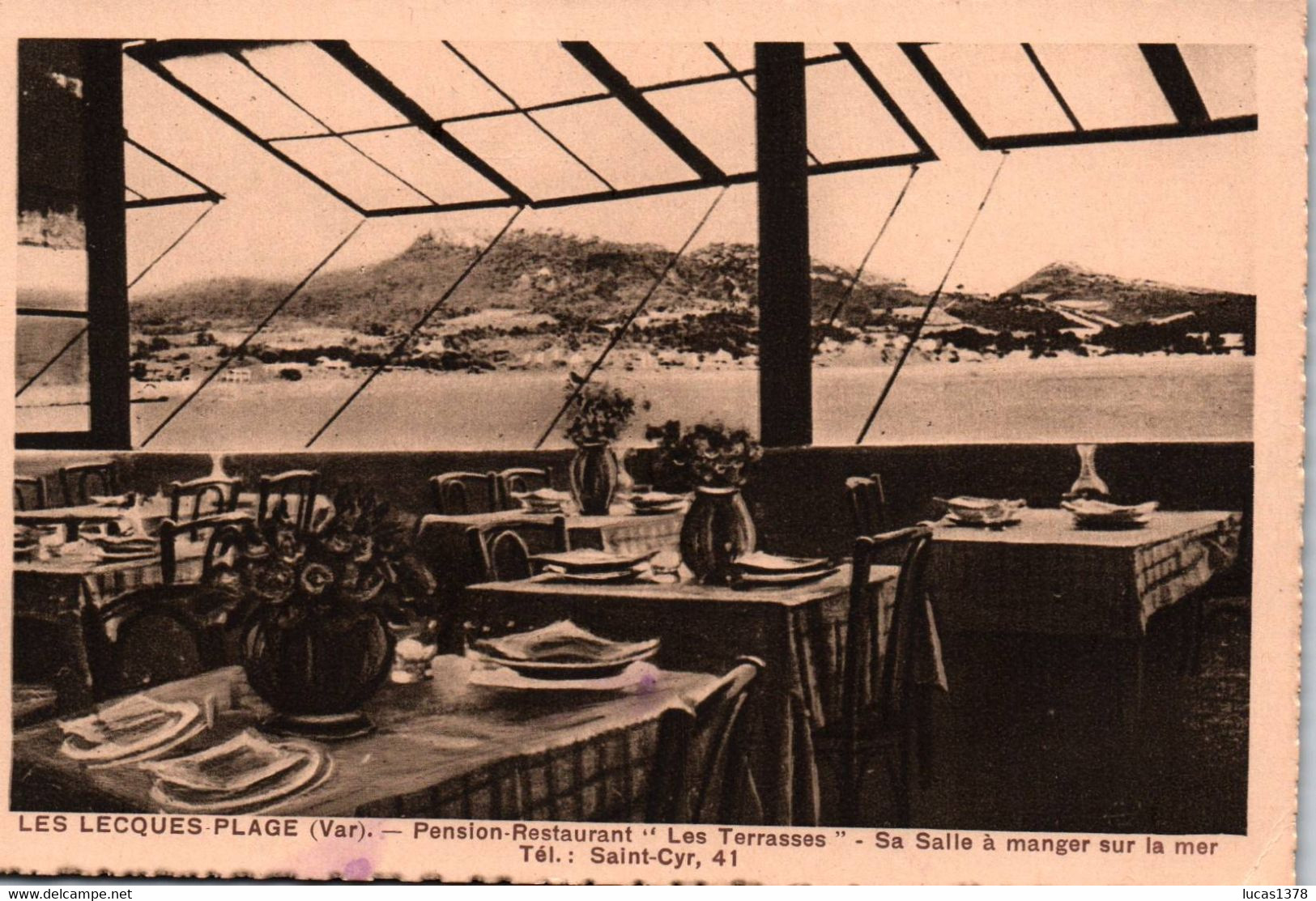 83 / LES LECQUES PLAGE / PENSION RESTAURANT / LES TERRASSES - Les Lecques