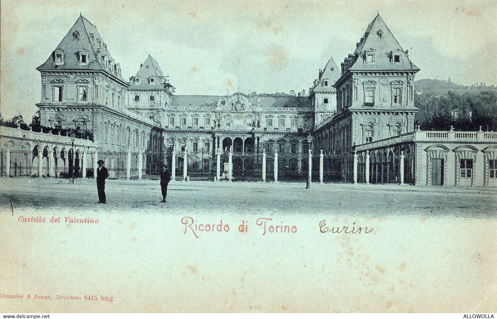 11196" RICORDO DI TORINO-CASTELLO DEL VALENTINO "ANIMATA-VERA FOTO-CART NON SPED - Castello Del Valentino