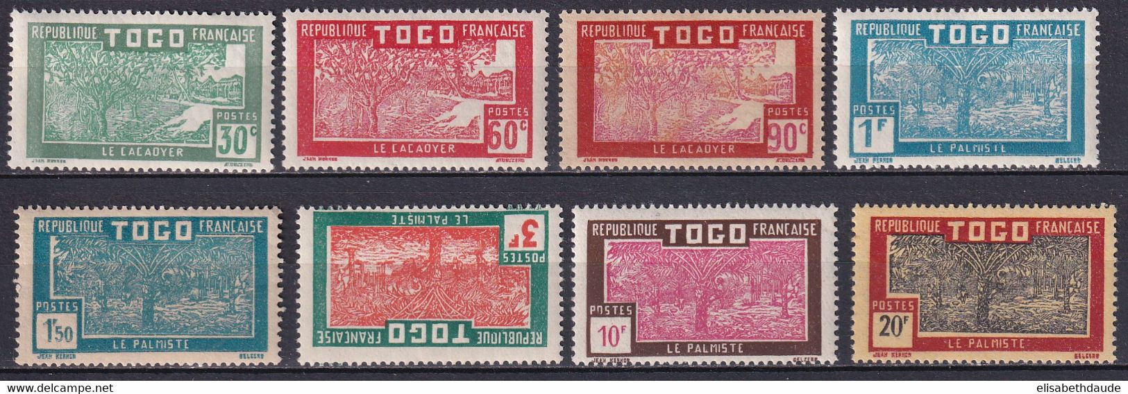 TOGO - 1926 - YVERT N° 144/151 * MLH - COTE = 15 EUR.  - - Unused Stamps