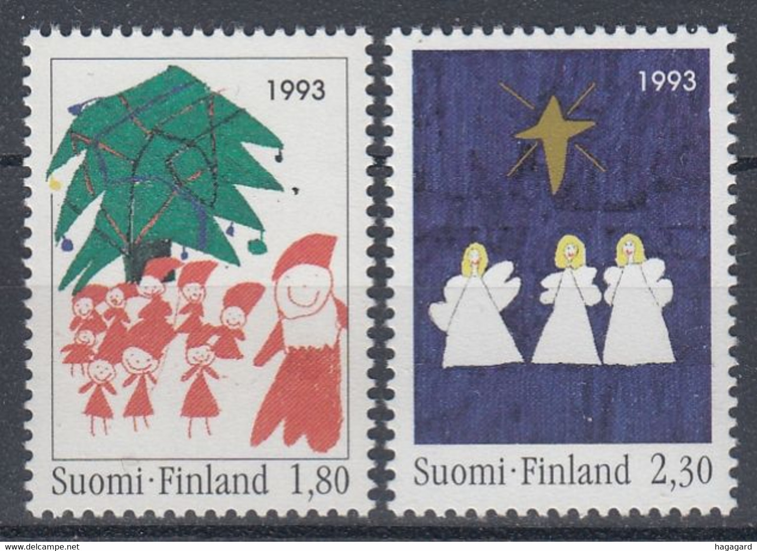 +Finland 1993. Christmas. Michel 1233-34. MNH(**) - Nuovi
