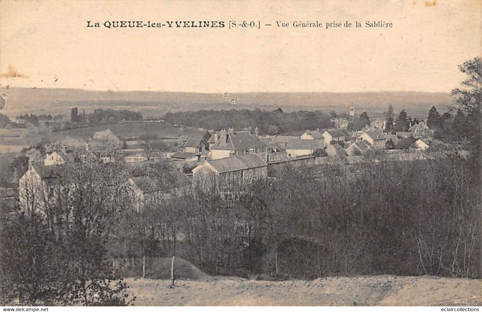 La Queue En Yvelines        78         Vue Générale Prise De La Sablière      (voir Scan) - Andere & Zonder Classificatie