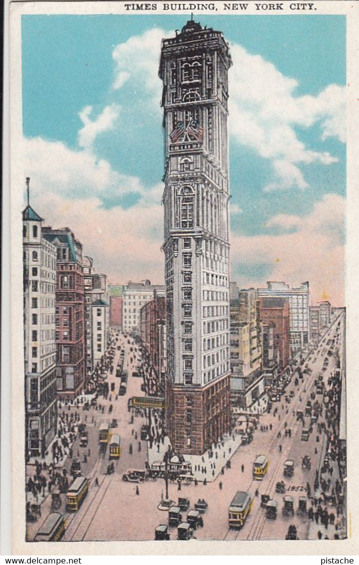 New York City - Times Building - Unused - 2 Scans - Other Monuments & Buildings