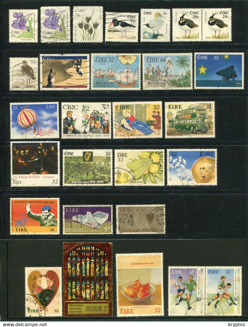 Ireland. A Selection Of Used Irish Stamps - 4 Pages! - Collections, Lots & Séries