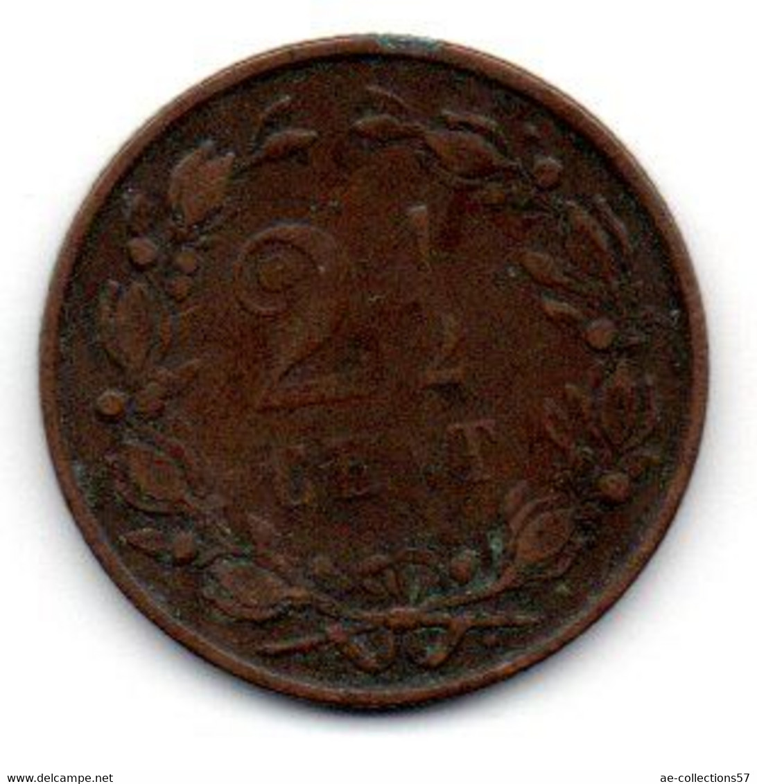 Pays Bas -  2.5 Cents 1890 - TB - 2.5 Centavos