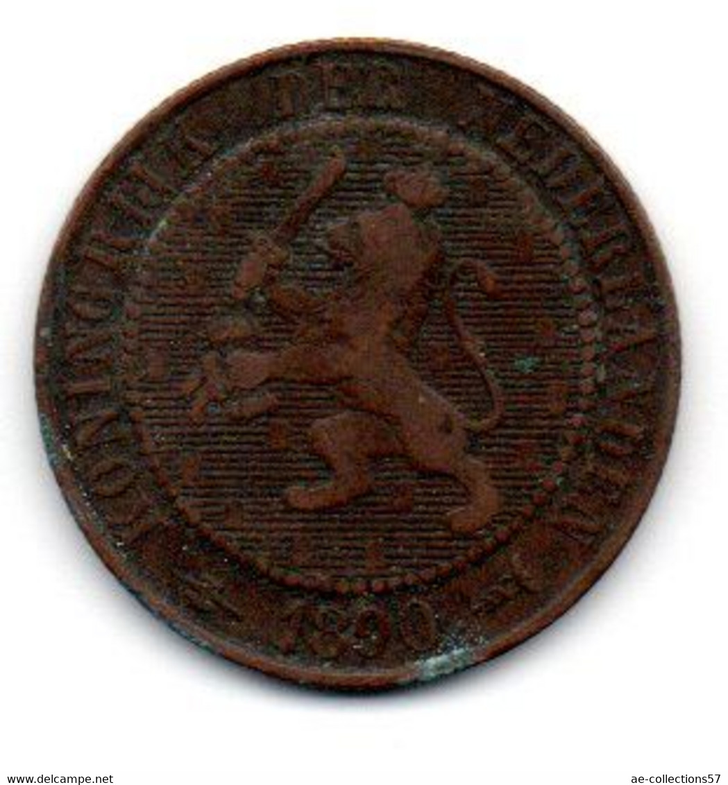 Pays Bas -  2.5 Cents 1890 - TB - 2.5 Cent