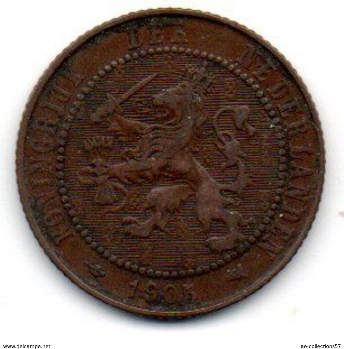 Pays Bas -  2.5 Cents 1905 - TB - 2.5 Centavos