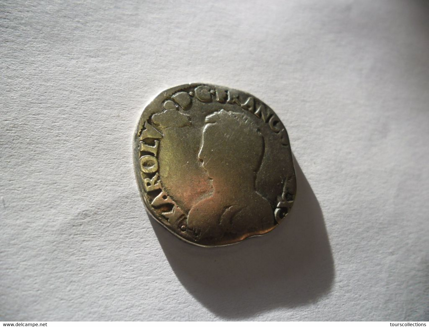Monnaie CHARLES 9 TESTON De BAYONNE L Sous L'ECU De 1565 -  DUPLESSY 1069 (3° Type 1562 - 1574) - 1560-1574 Carlo IX