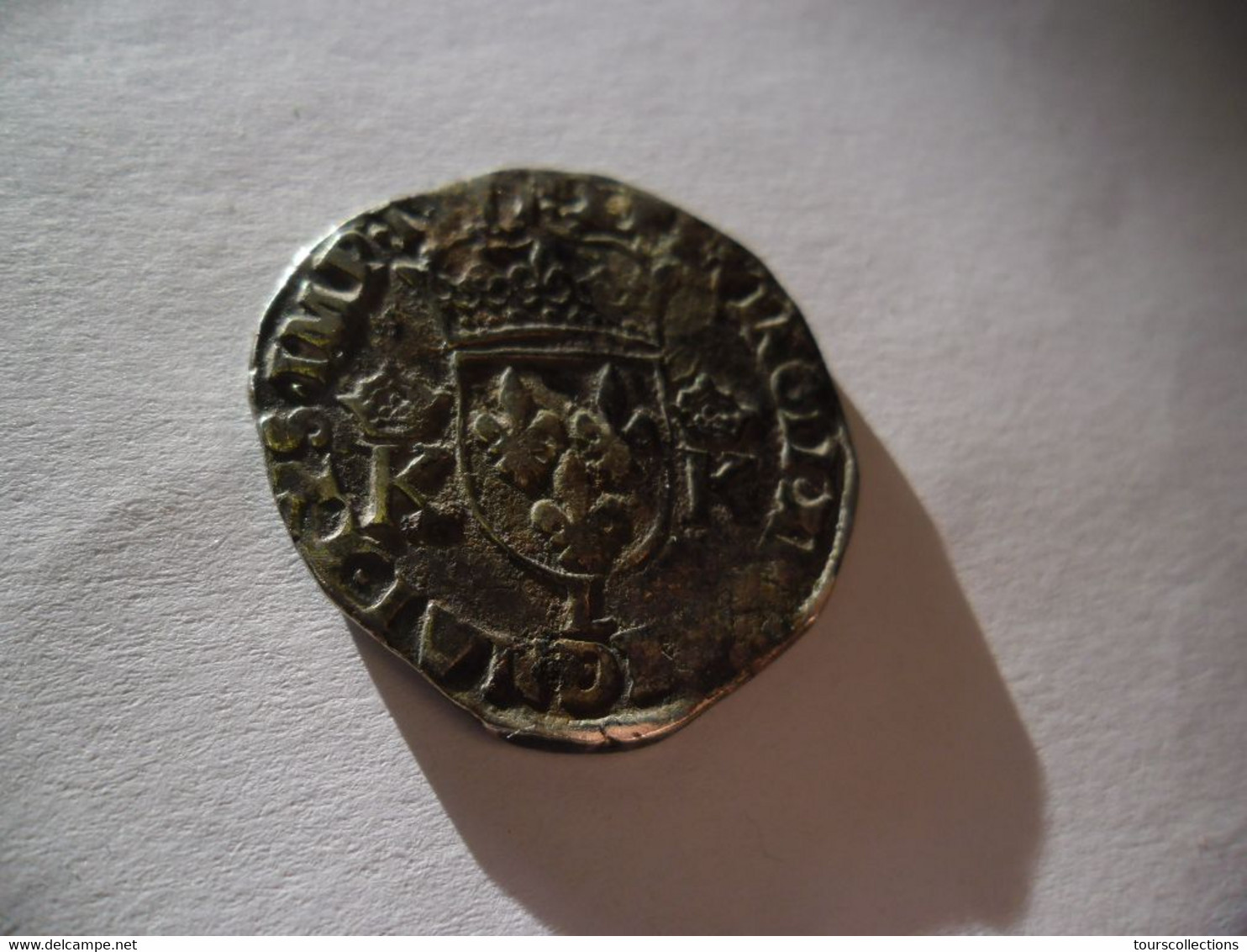 Monnaie CHARLES 9 TESTON De BAYONNE L Sous L'ECU De 1573 -  DUPLESSY 1069 (3° Type 1562 - 1574) - 1560-1574 Karl IX.