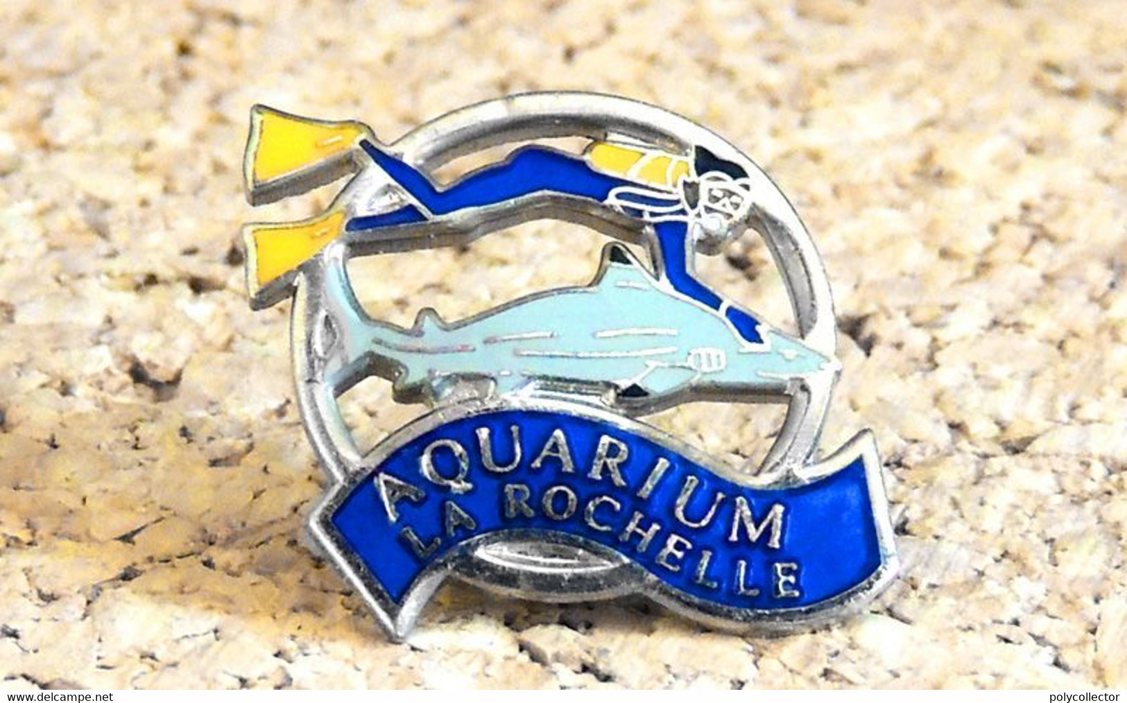 Pin's PLONGÉE - Plongeur De L'AQUARIUM De LA ROCHELLE 17 - EMAIL Ajouré - Fabricant SOFREC - Diving