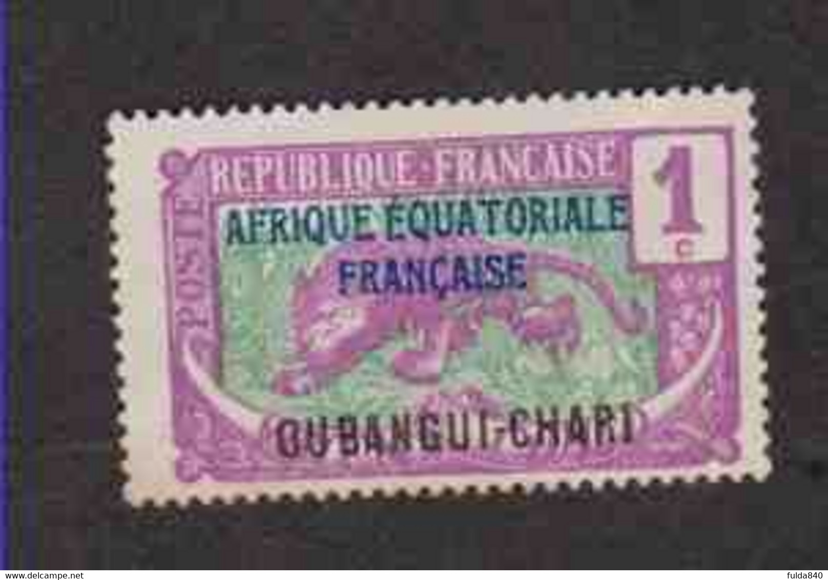 OUBANGUI (Y&T) 1922 - N°43  * Type Du Congo De 1907 à 1918 Surchargé *  1c. Neuf () - Autres & Non Classés