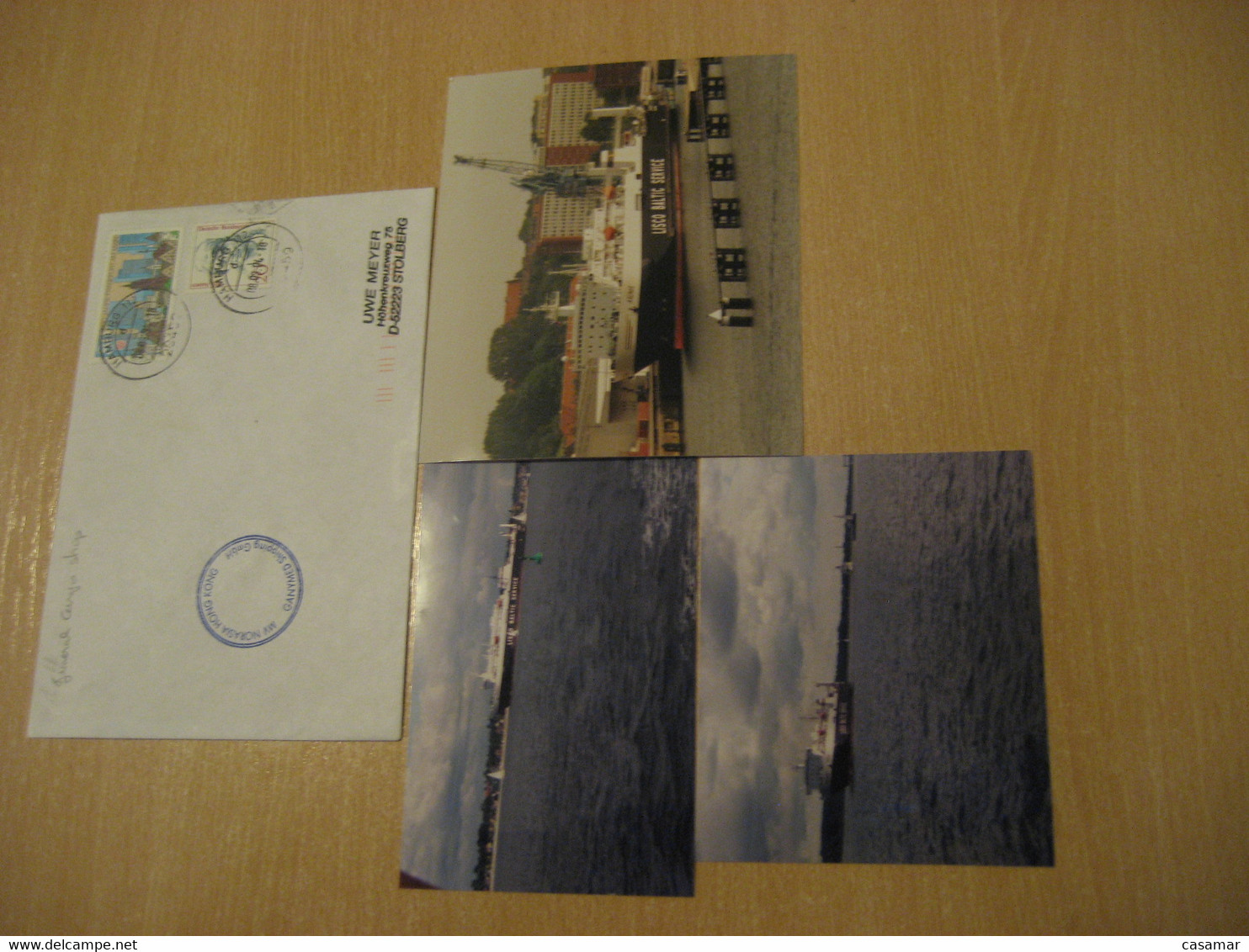 MV NORASIA HONG KONG Ganymed Shipping General Cargo Ship HAMBURG 1994 Cancel To Stolberg Germany China HONGKONG + Photo - Lettres & Documents