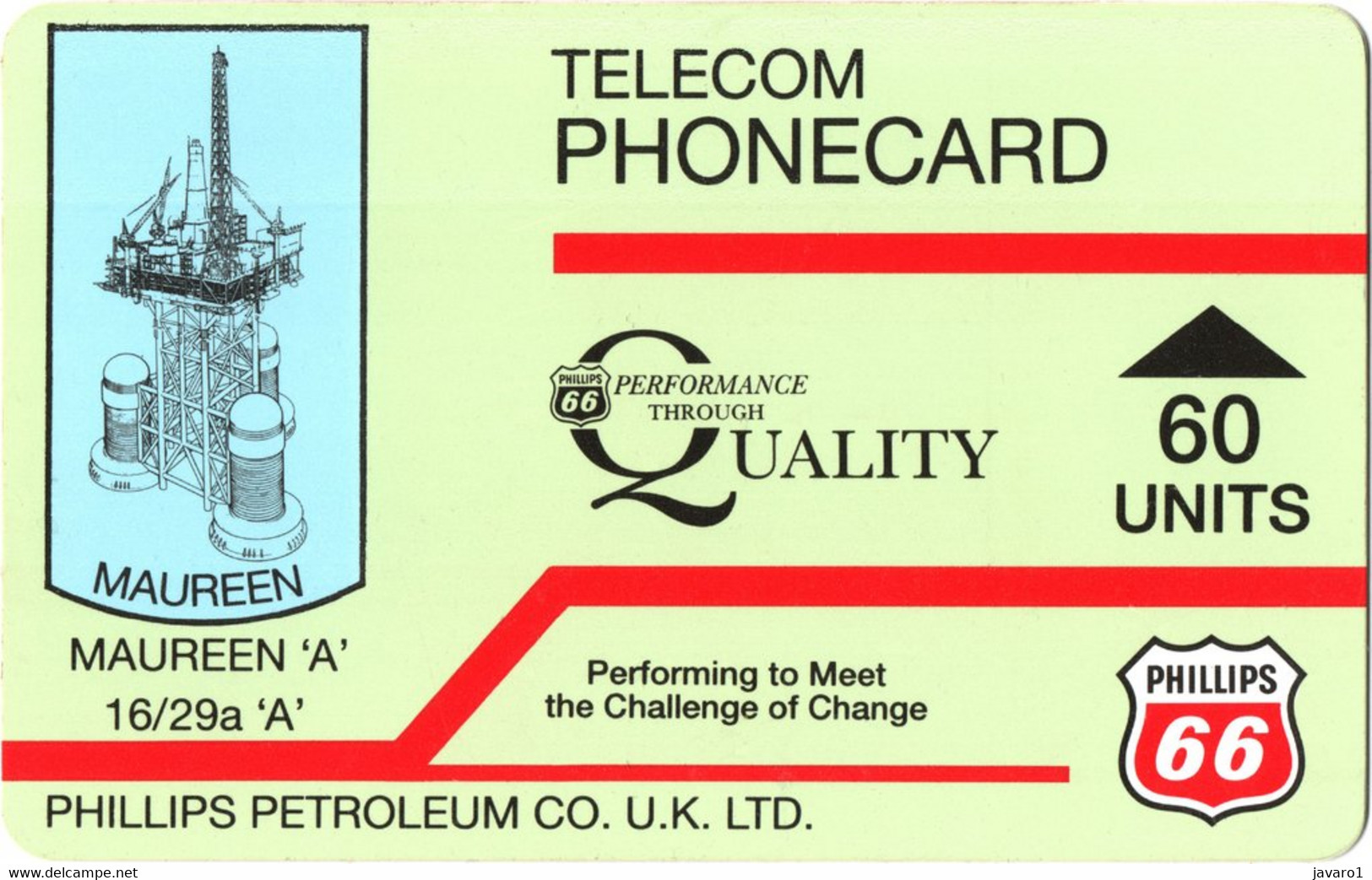 OIL-RIG : R10G 60 U (MAUREEN A) No IPL USED - Plateformes Pétrolières