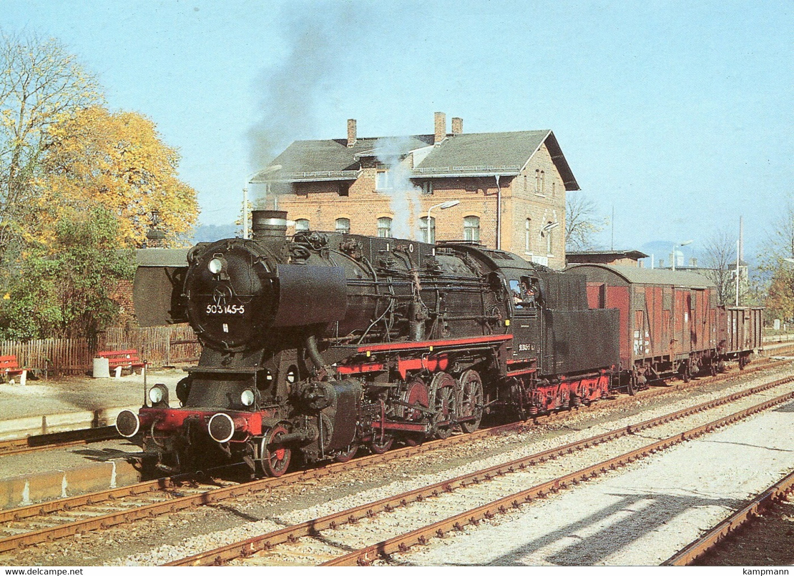 Dampflok 50 3145 In Lößnitz Unterer Bahnhof, Ungelaufen - Trains