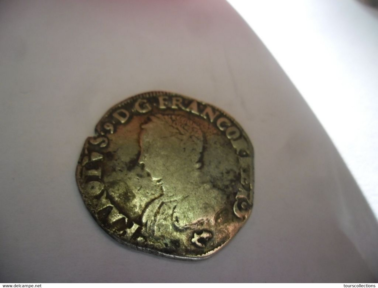 Monnaie CHARLES 9 TESTON De BAYONNE L Sous L'ECU De 1562 -  DUPLESSY 1069 (3° Type 1562 - 1574) - 1560-1574 Charles IX
