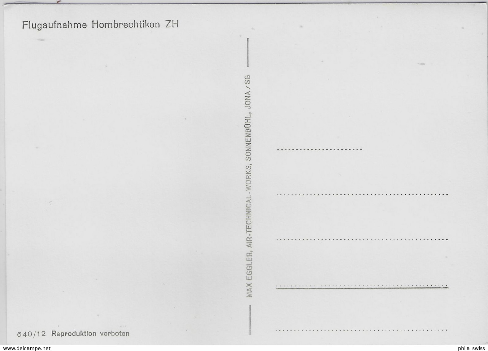 Flugaufnahme Hombrechtikon ZH Fliegeraufnahme - Hombrechtikon