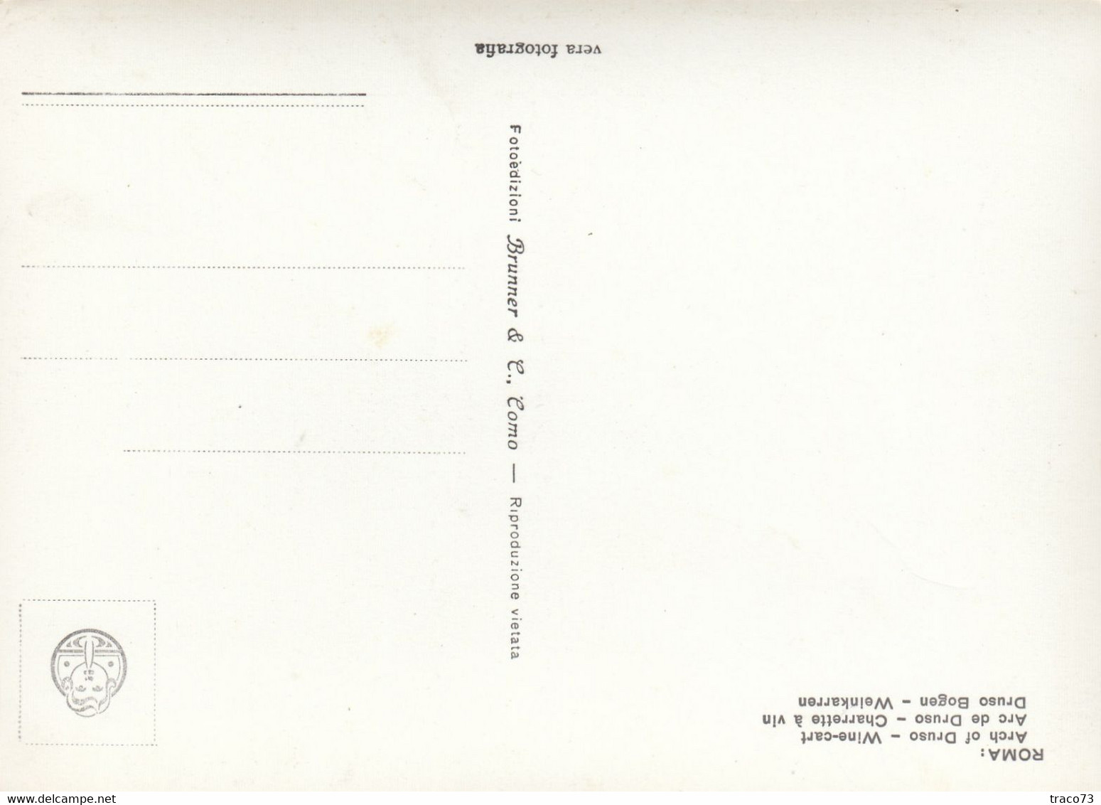 ROMA  /  Arco Di Druso - Carro A Vino - Transportmiddelen