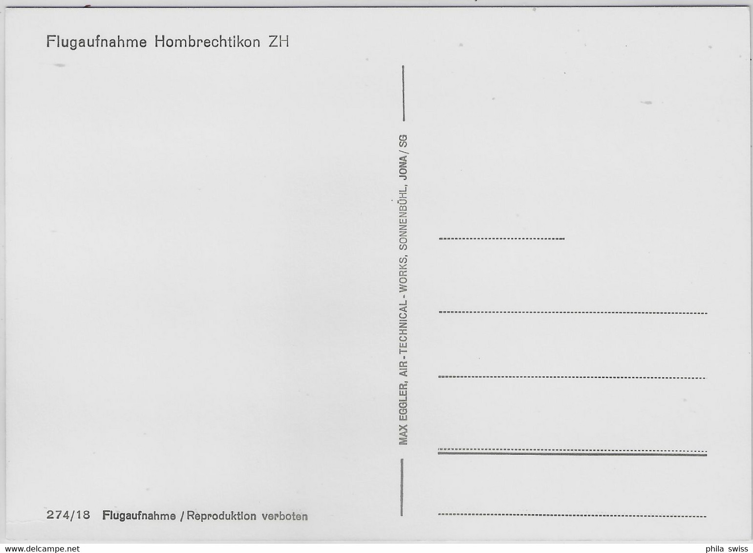 Flugaufnahme Hombrechtikon ZH Fliegeraufnahme - Hombrechtikon