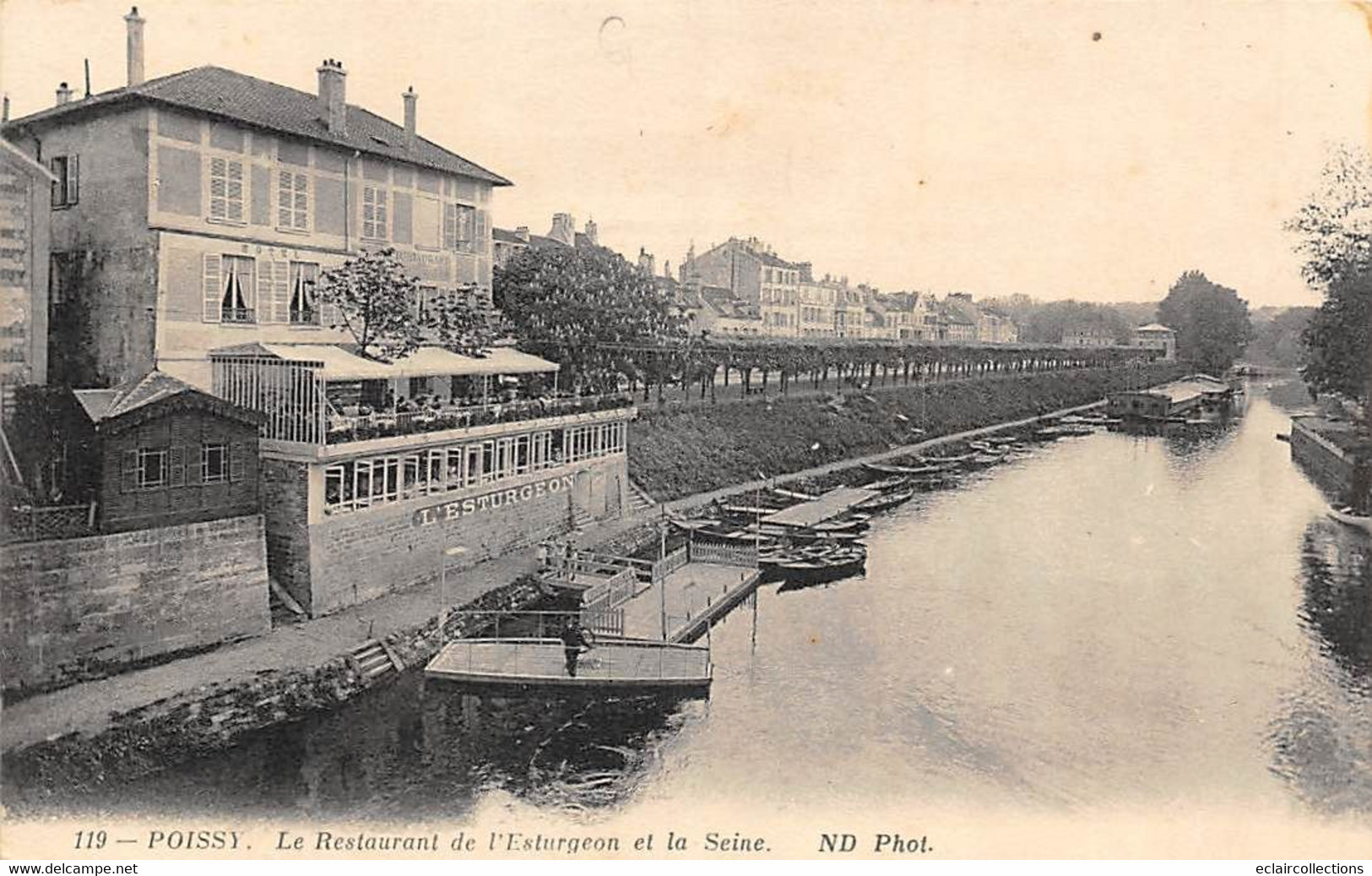 Poissy        78          Restaurant : L'Esturgeon     (voir Scan) - Poissy