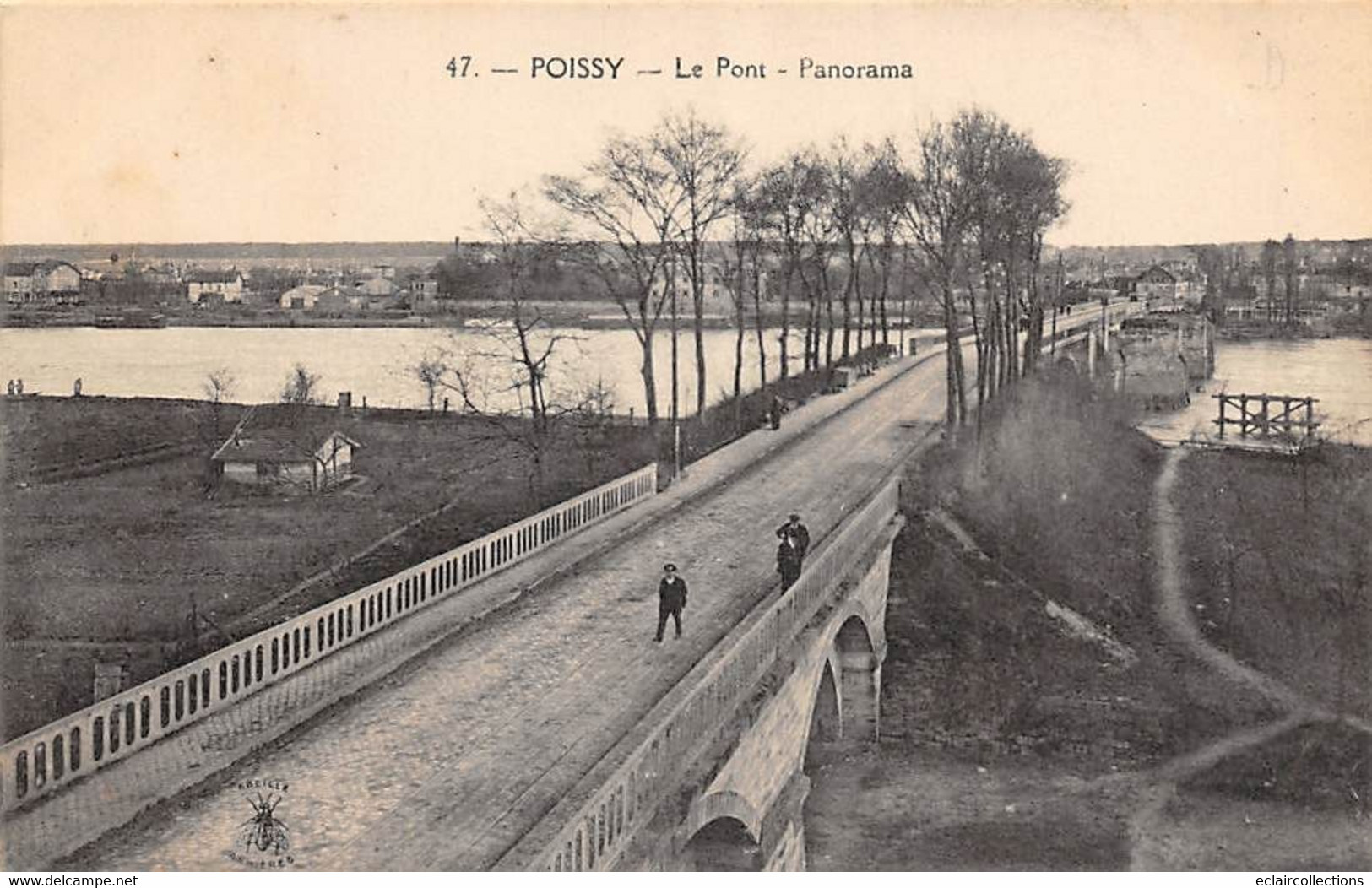 Poissy        78        Le Pont. Panorama      (voir Scan) - Poissy