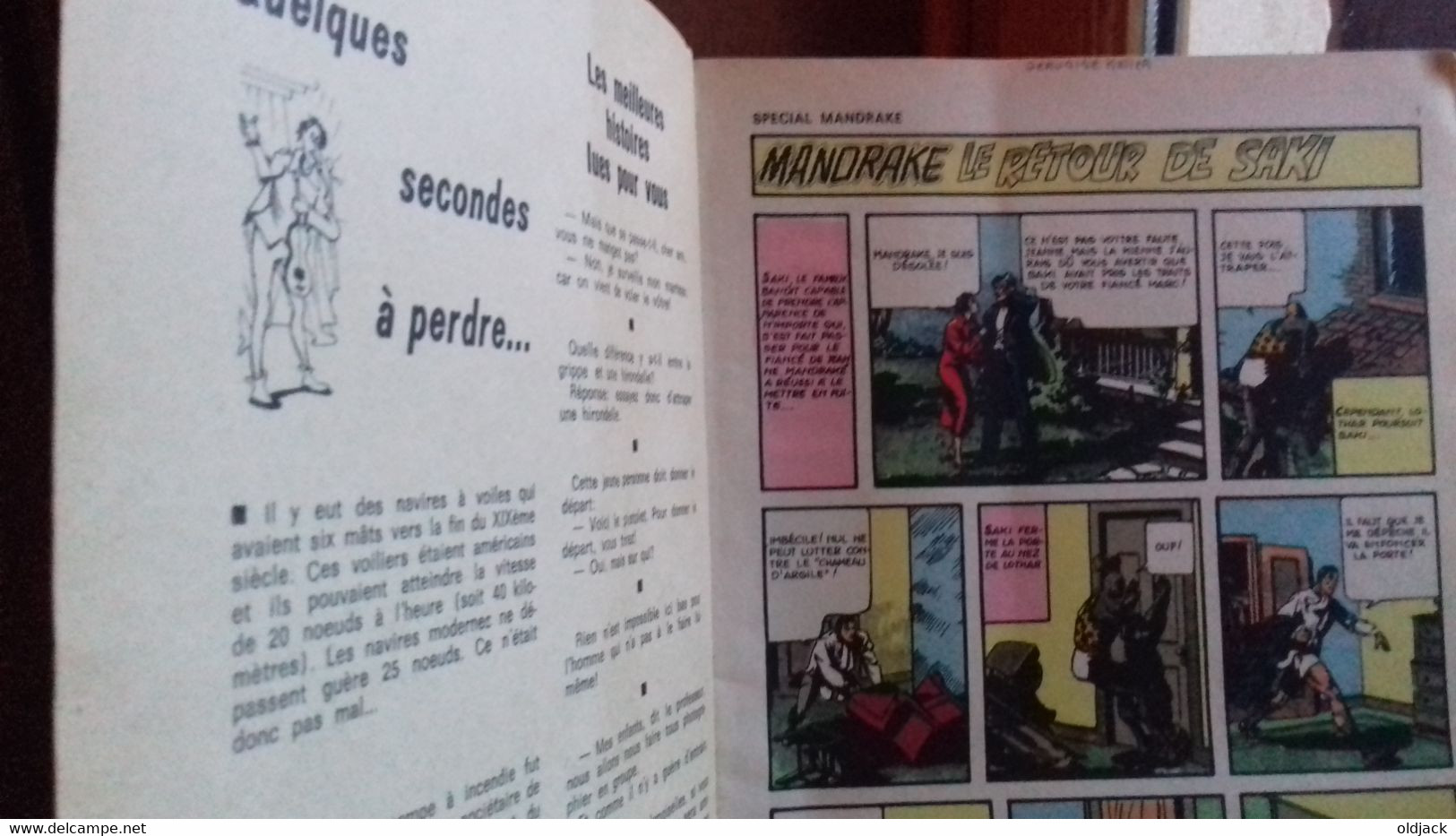MANDRAKE Spécial. Mondes Mystérieux Mensuel N°97. édit.des Remparts 1972.(191R5) - Mandrake
