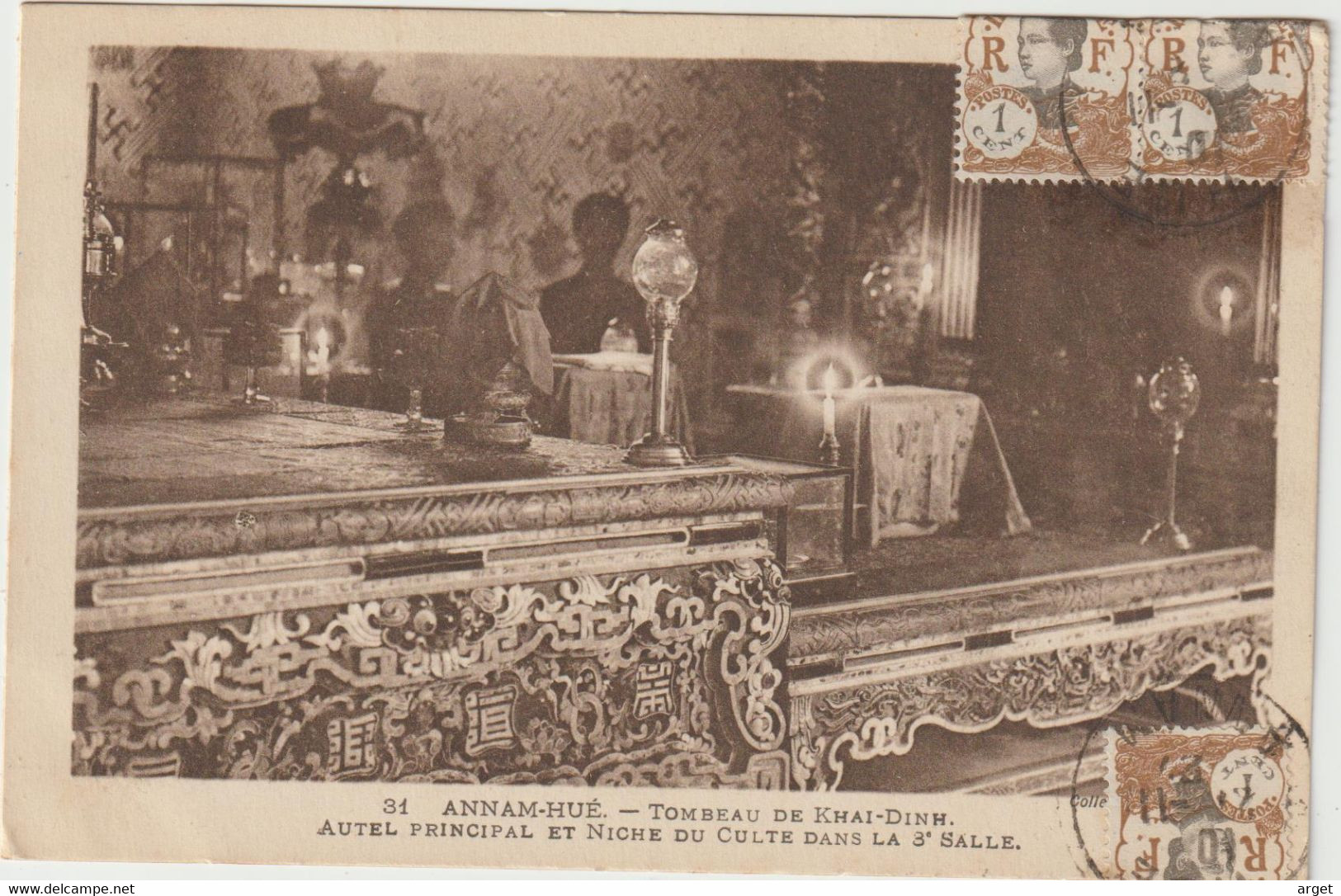 Carte Postale ANNAM (Tombeau De Khai-Dinh) - Buddhism