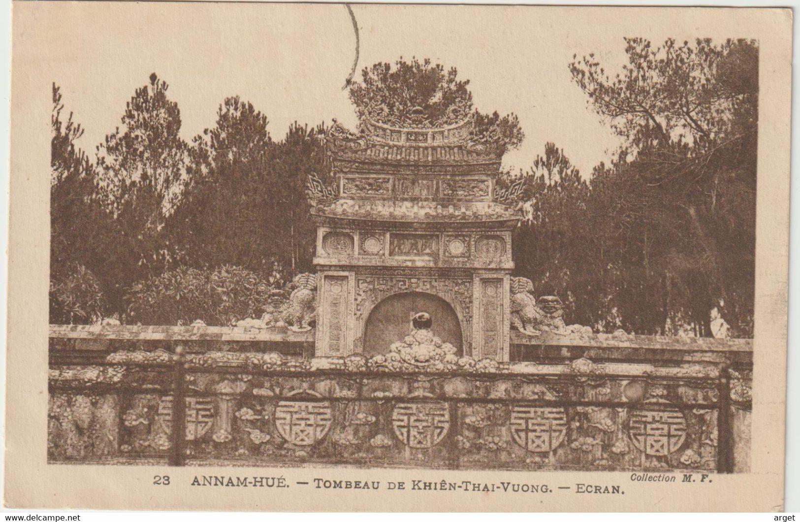 Carte Postale ANNAM (Tombeau De Khien-Thai-Vuong) - Buddhism