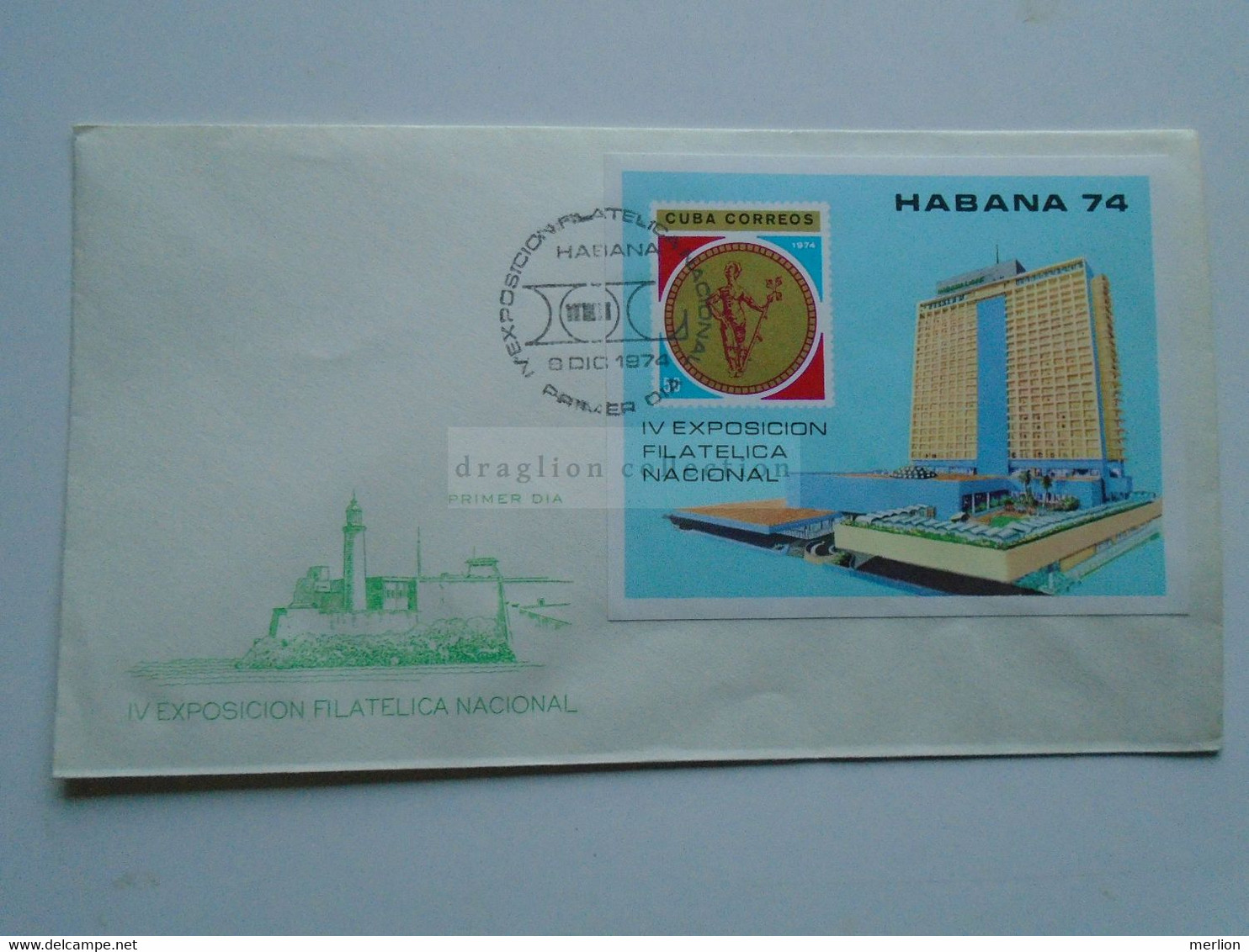 ZA346.28 CUBA FDC 1974   Exposicion Filatelica Nacional   Habana 74 - Storia Postale