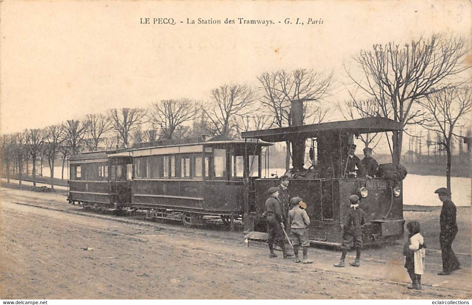Le Pecq          78      La Station Des Tramways    (voir Scan) - Le Pecq