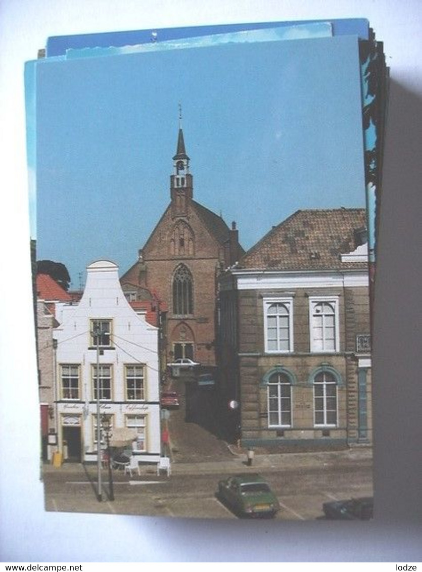 Nederland Holland Pays Bas Steenwijk Met Kleine NH Kerk En Auto - Steenwijk