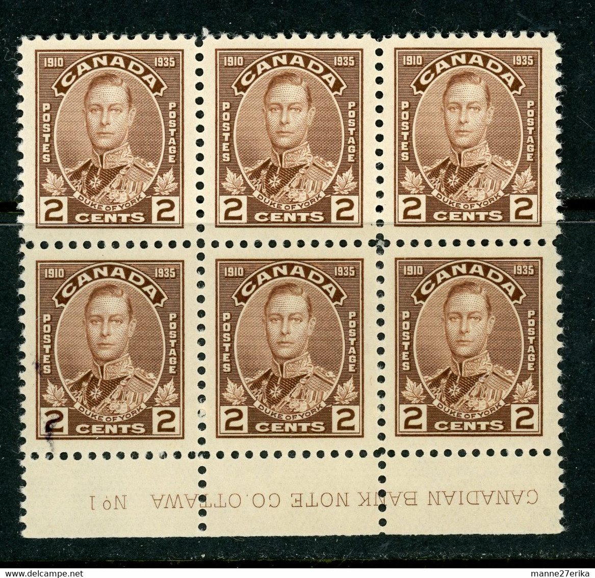 Canada MNH 1935 "Duke Of York" - Neufs