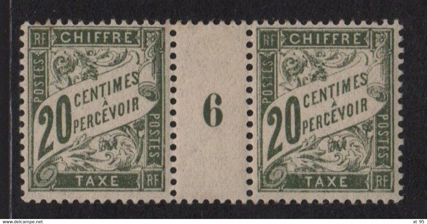 Taxe N°31 - Millesime 6 - * Neuf Avec Trace De Charniere - Cote 28€ - 1859-1959 Mint/hinged