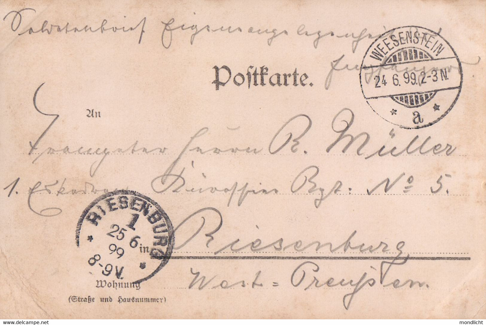 Gruß Aus Weesenstein, 1899. - Pirna