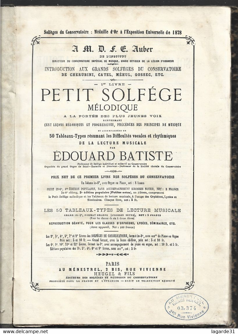 Petit Solfege Mélodique - Music