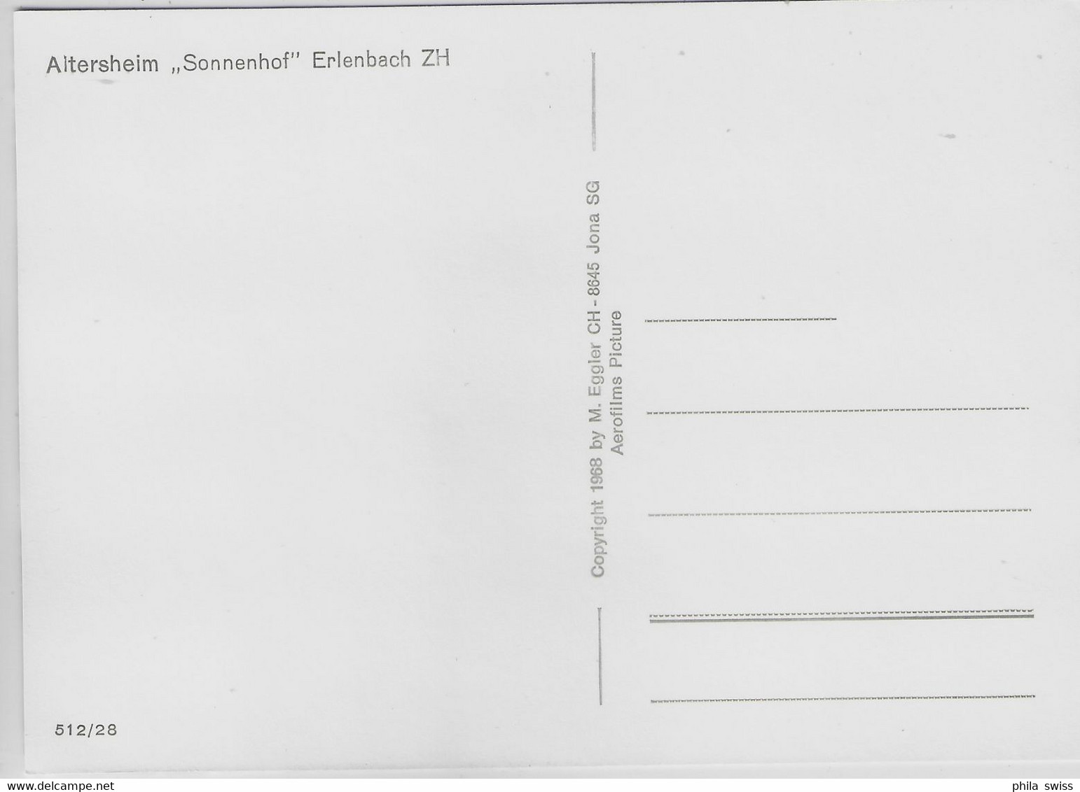 Flugaufnahme Altersheim Sonnenhof Erlenbach ZH Fliegeraufnahme - Erlenbach