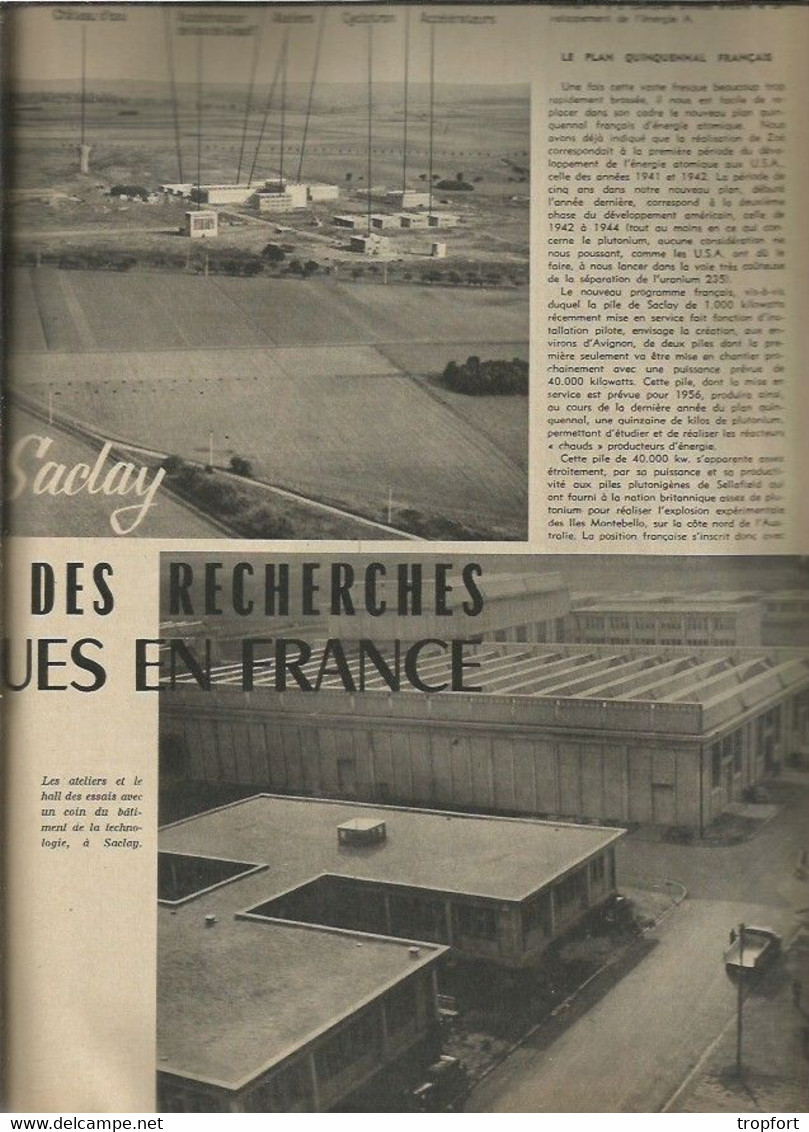 Revue Science Et Vie 1953 SCAPHANDRIER SCAPHANDRE ATMOSPHERIQUE / ZOE Pile Atomique SACLAY - Sterrenkunde