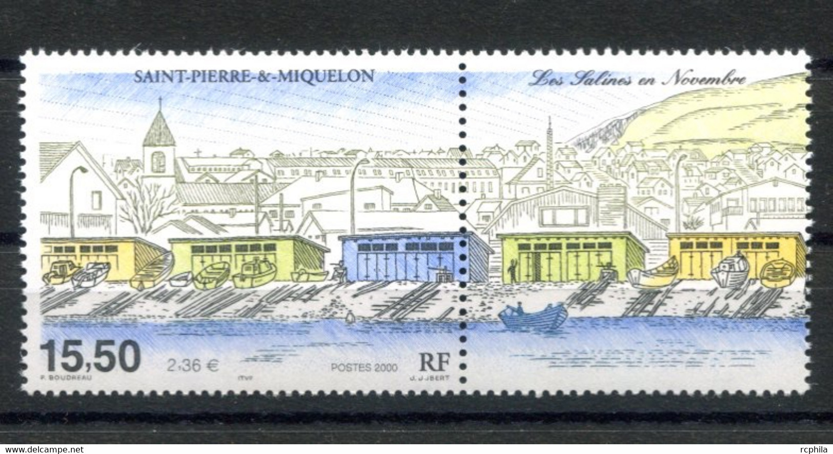 RC 19977 ST PIERRE ET MIQUELON COTE 7,80€ N° 725 LES SALINES NEUF ** MNH TB - Unused Stamps