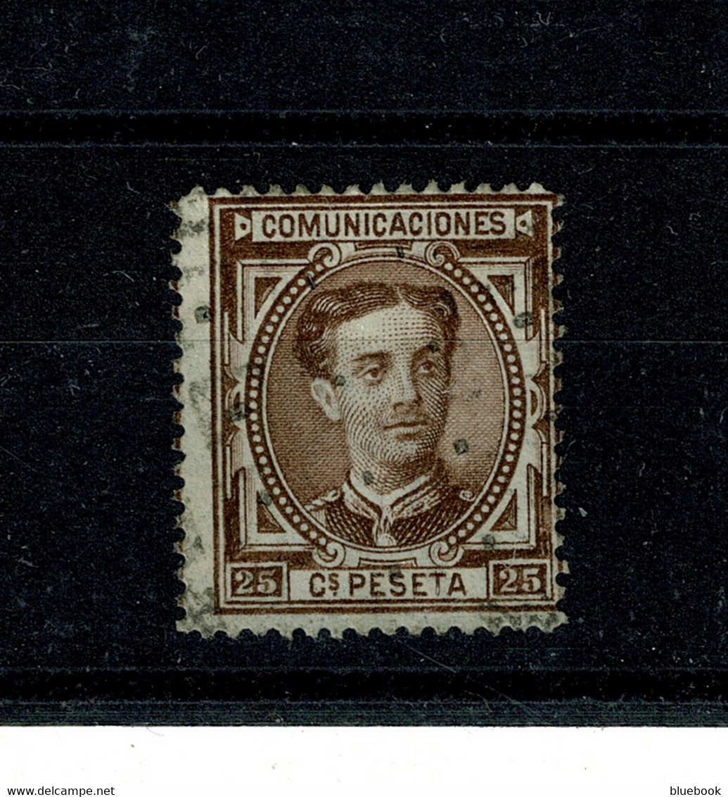 Ref 1458 - 1876 Spain - 25p Used Stamp - SG 241 - Usados