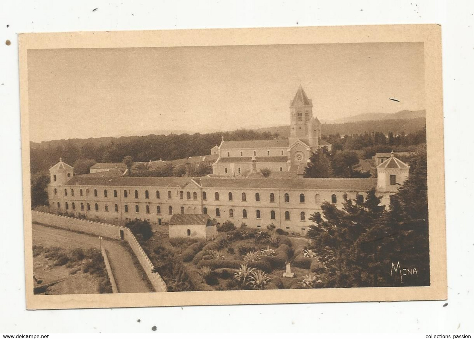 Cp , 06 , ILE SAINT HONORAT , Monastere De LERINS : Vue Générale De L'abbaye , Vierge - Autres & Non Classés