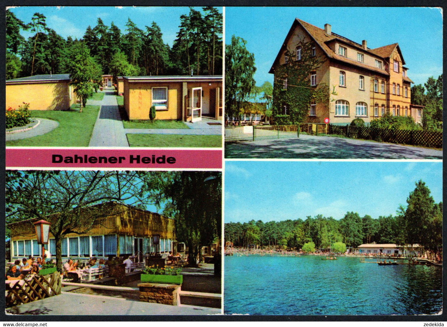 E7712 - Dahlen FDGB Heim Schmannewitz Freibad - Bild Und Heimat Reichenbach - Dahlen