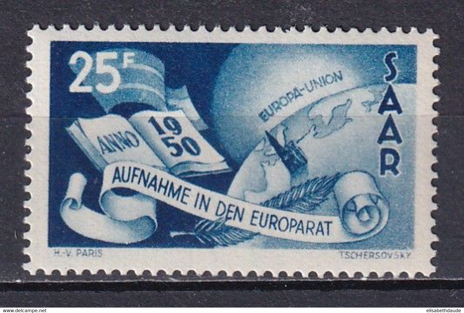 SAAR / SARRE - 1950 - YVERT N° 277 ** MNH - COTE = 60 EUR. - UPU - Ongebruikt