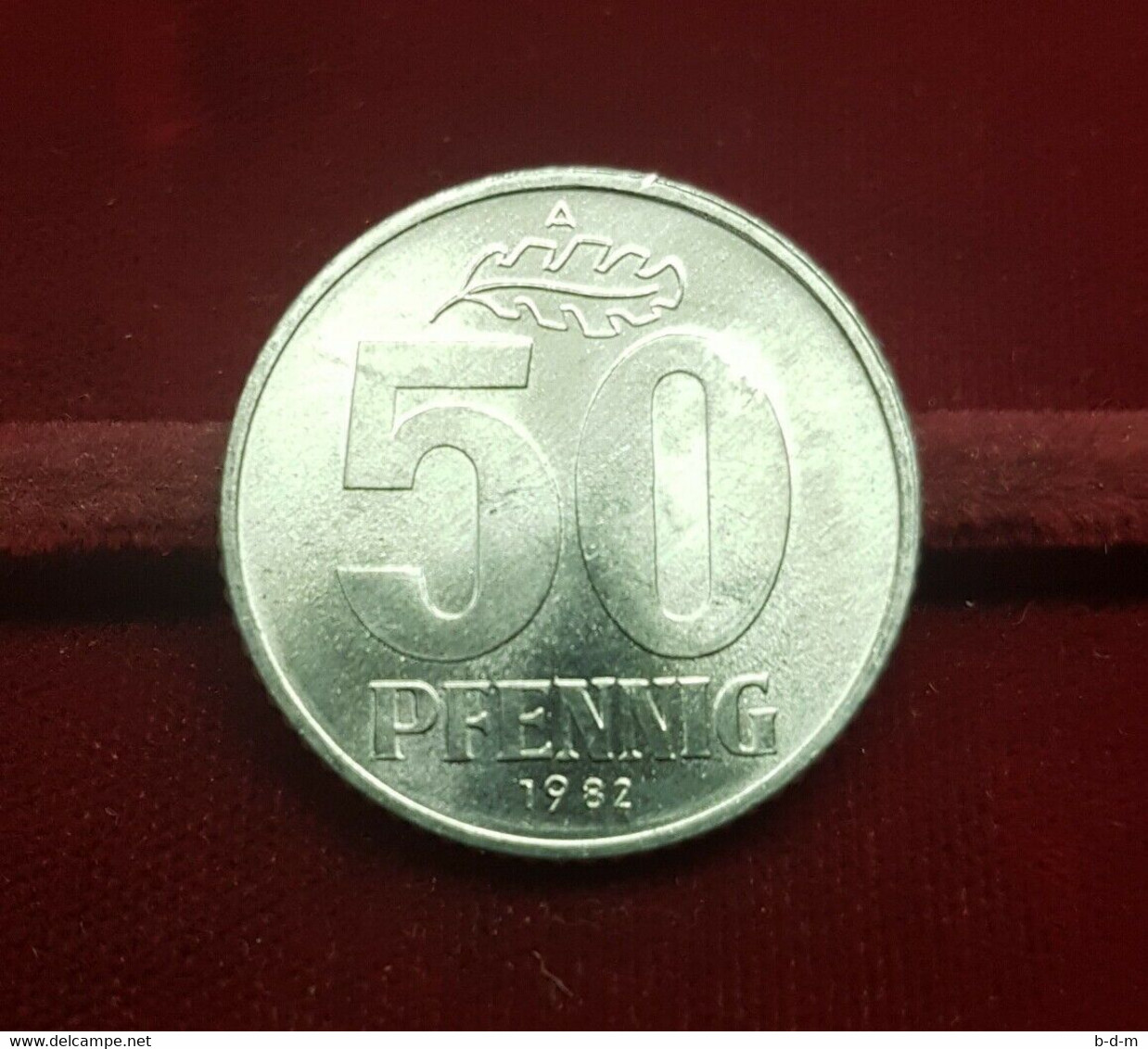 Alemania Germany Dem. Rep. DDR 50 Pfennig 1982 A Km 12 SC UNC - 50 Pfennig