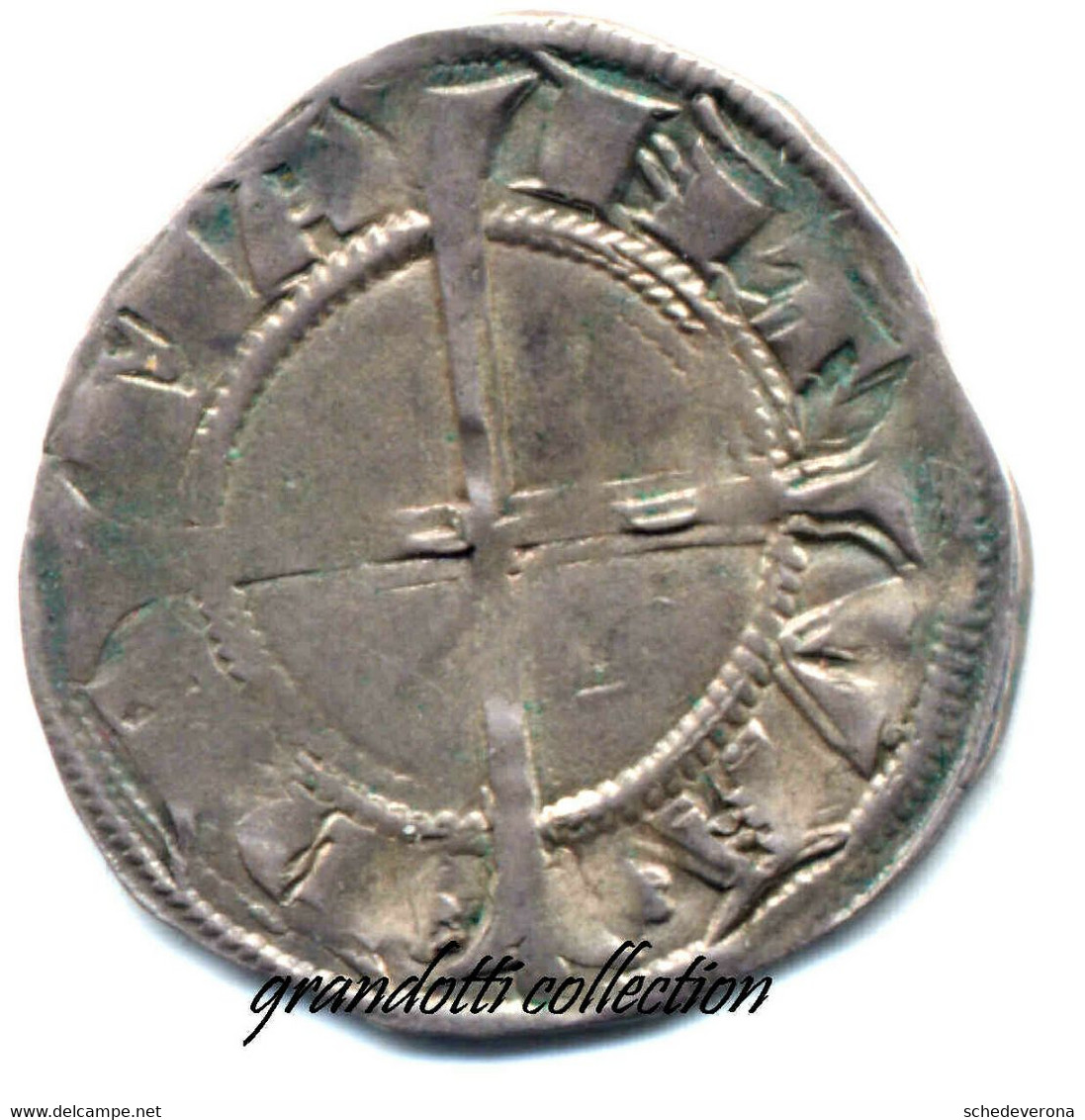 MANTOVA AQUILINO LUIGI GUIDO GONZAGA 1360 RARA MONETA CAPITANI DEL POPOLO - Monedas Feudales