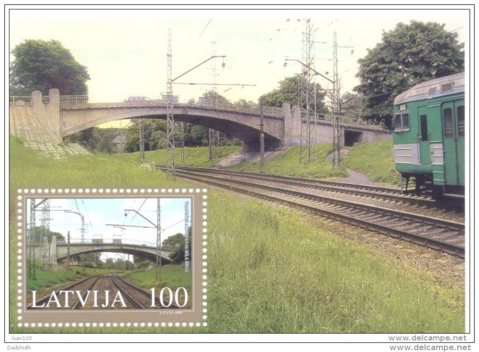 LATVIA 2005 Altonavas Bridge Block  MNH / **.  Michel Block 20 - Lettonie