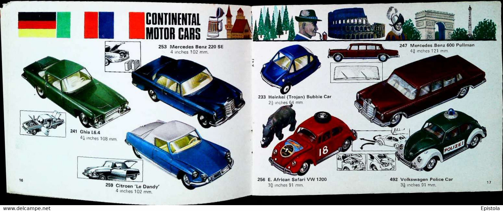 ► Catalogue CORGI 1967-1968 (Rare Collector's price and check list inside) - Model TV James Bond Green Hornet Batmobile