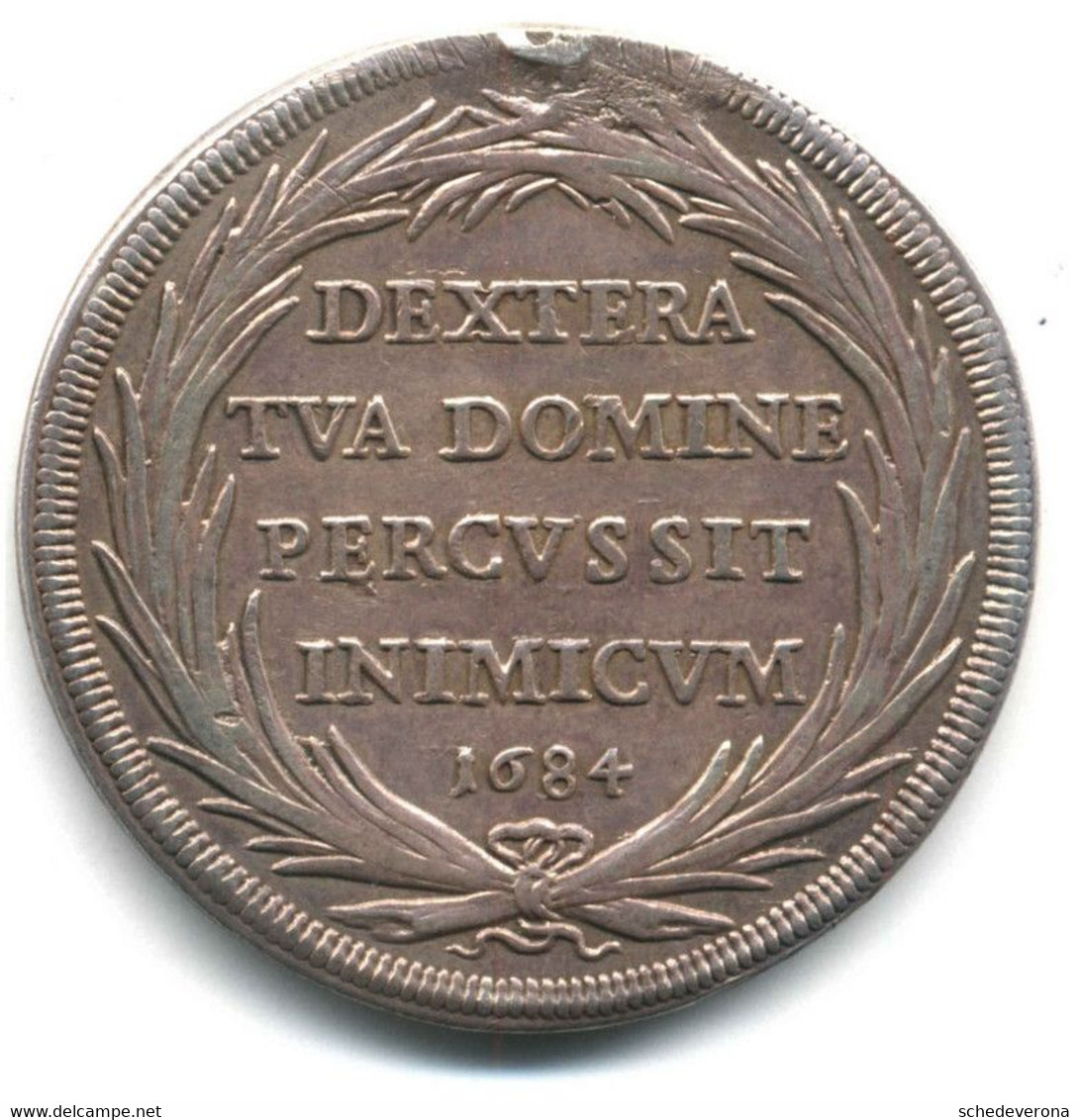 PAPA INNOCENZO XI PIASTRA 1684 AN VIII MONETA IN ARGENTO STATO PONTIFICIO - Otros & Sin Clasificación